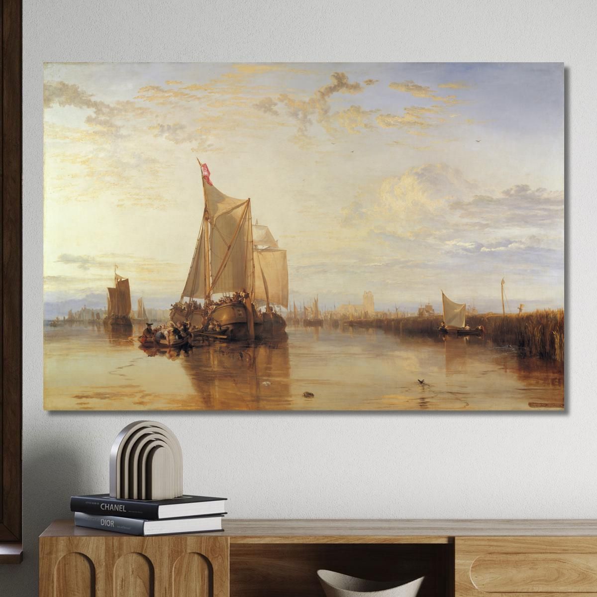 Dort Or Dordrecht- The Dort Packet-Boat From Rotterdam Becalmed Joseph Mallord William Turner jwt42 canvas print 