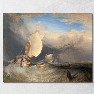 Fishing Boats With Hucksters Bargaining For Fish Joseph Mallord William Turner jwt45 canvas print 