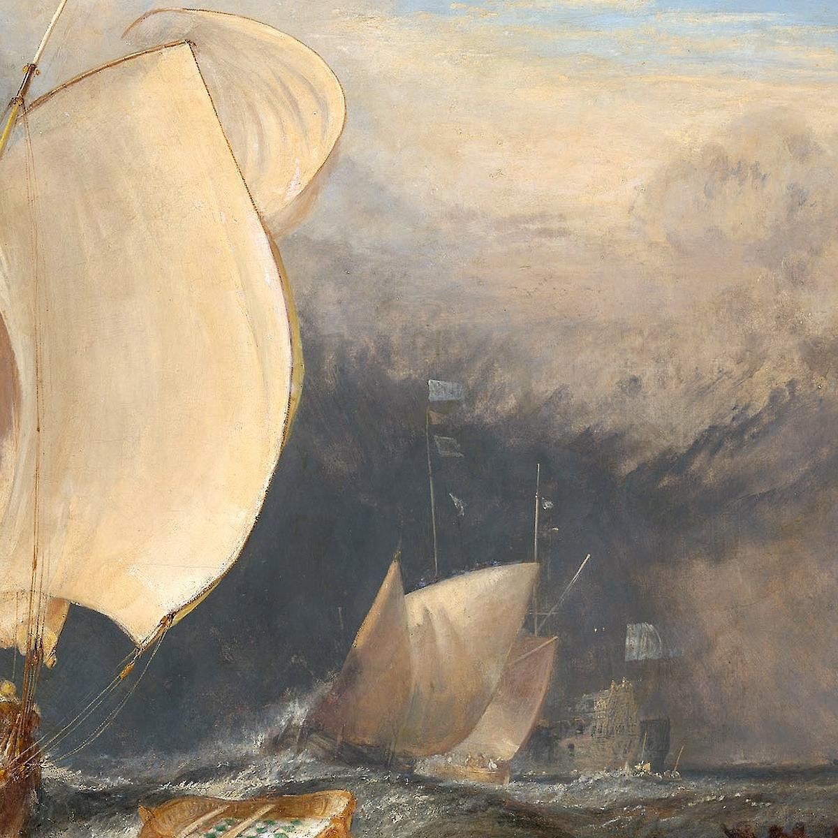 Fishing Boats With Hucksters Bargaining For Fish Joseph Mallord William Turner jwt45 canvas print