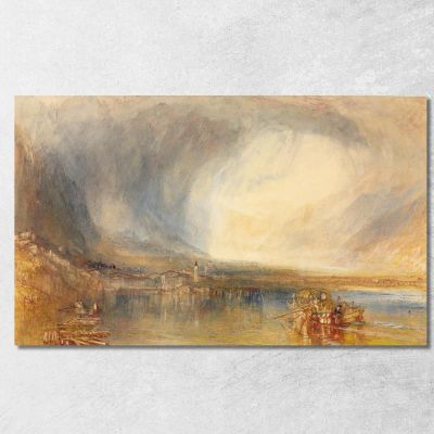 Flüelen From The Lake Of Lucerne Joseph Mallord William Turner jwt47 canvas print 