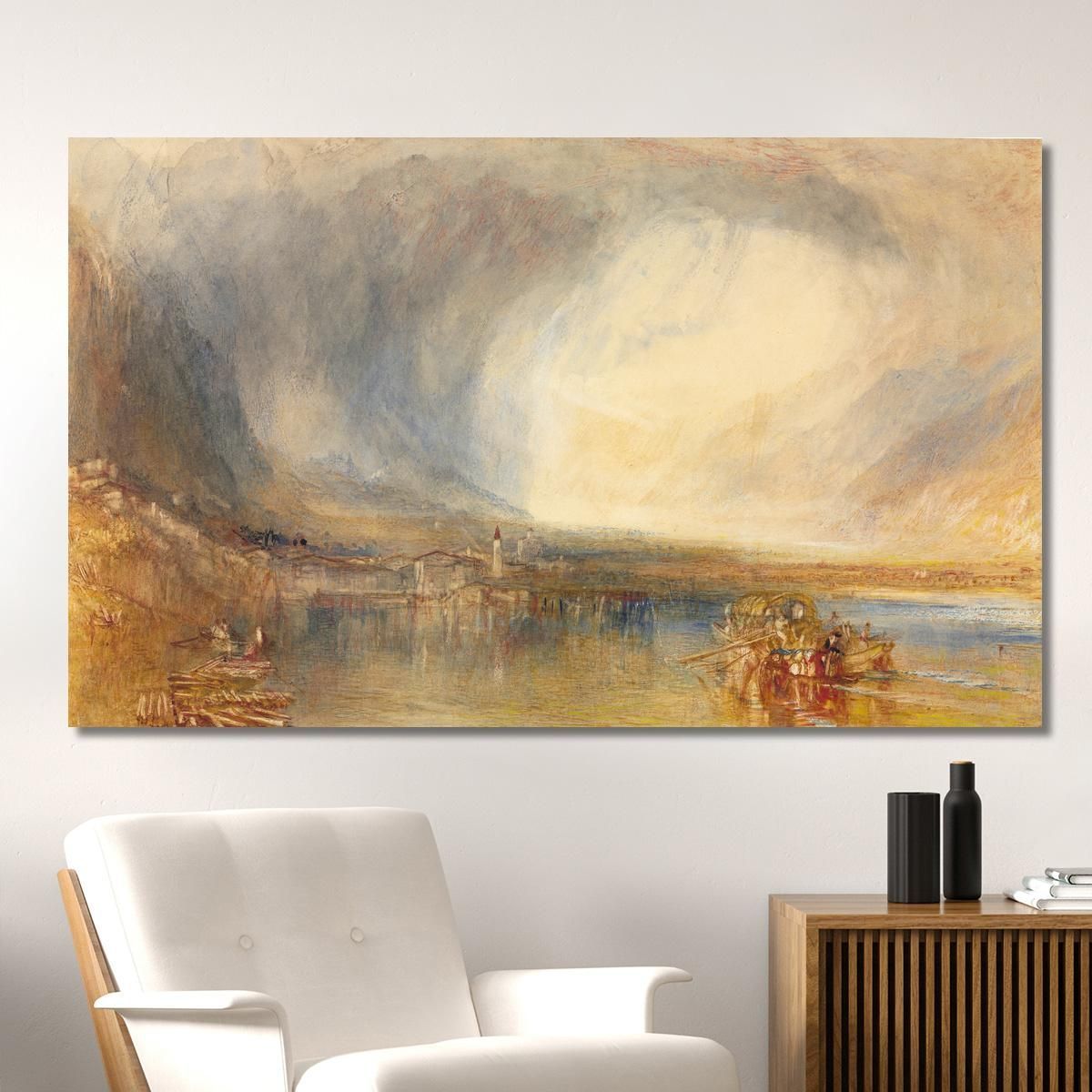 Flüelen From The Lake Of Lucerne Joseph Mallord William Turner jwt47 canvas print 