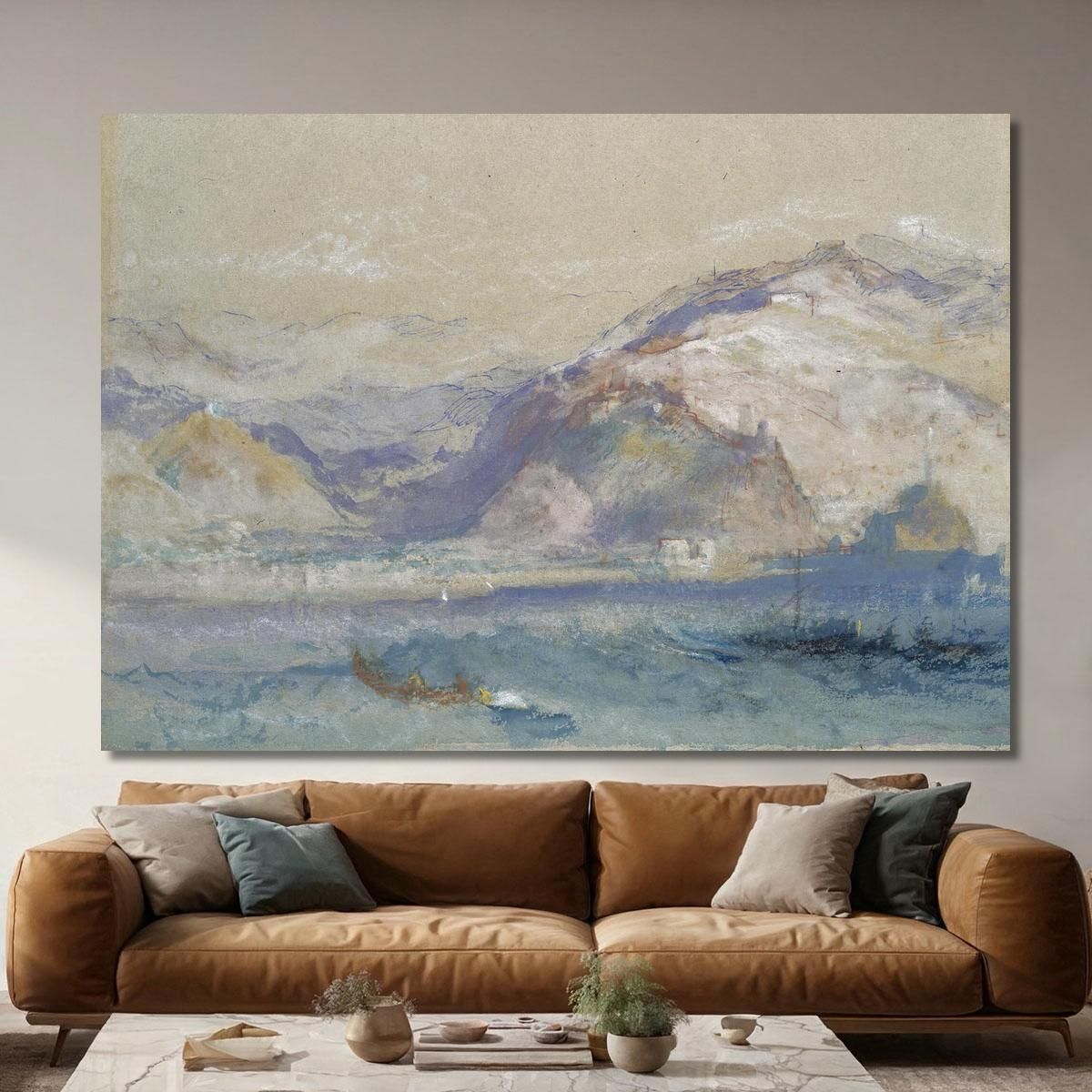 Genoa From The Sea Joseph Mallord William Turner jwt50 canvas print 