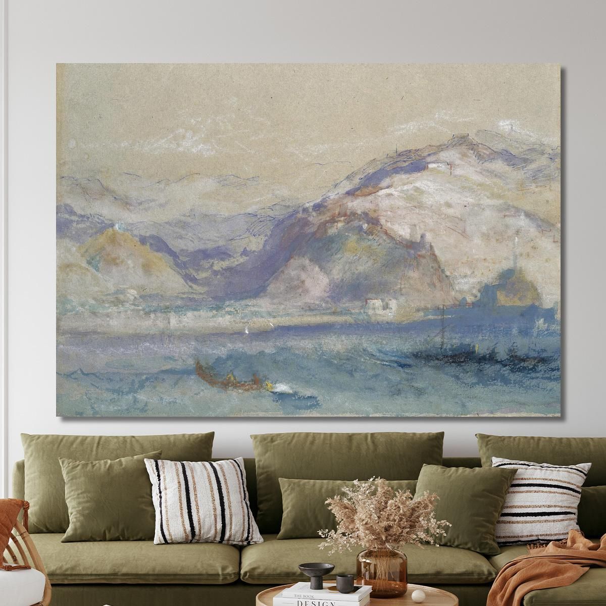 Genoa From The Sea Joseph Mallord William Turner jwt50 canvas print 