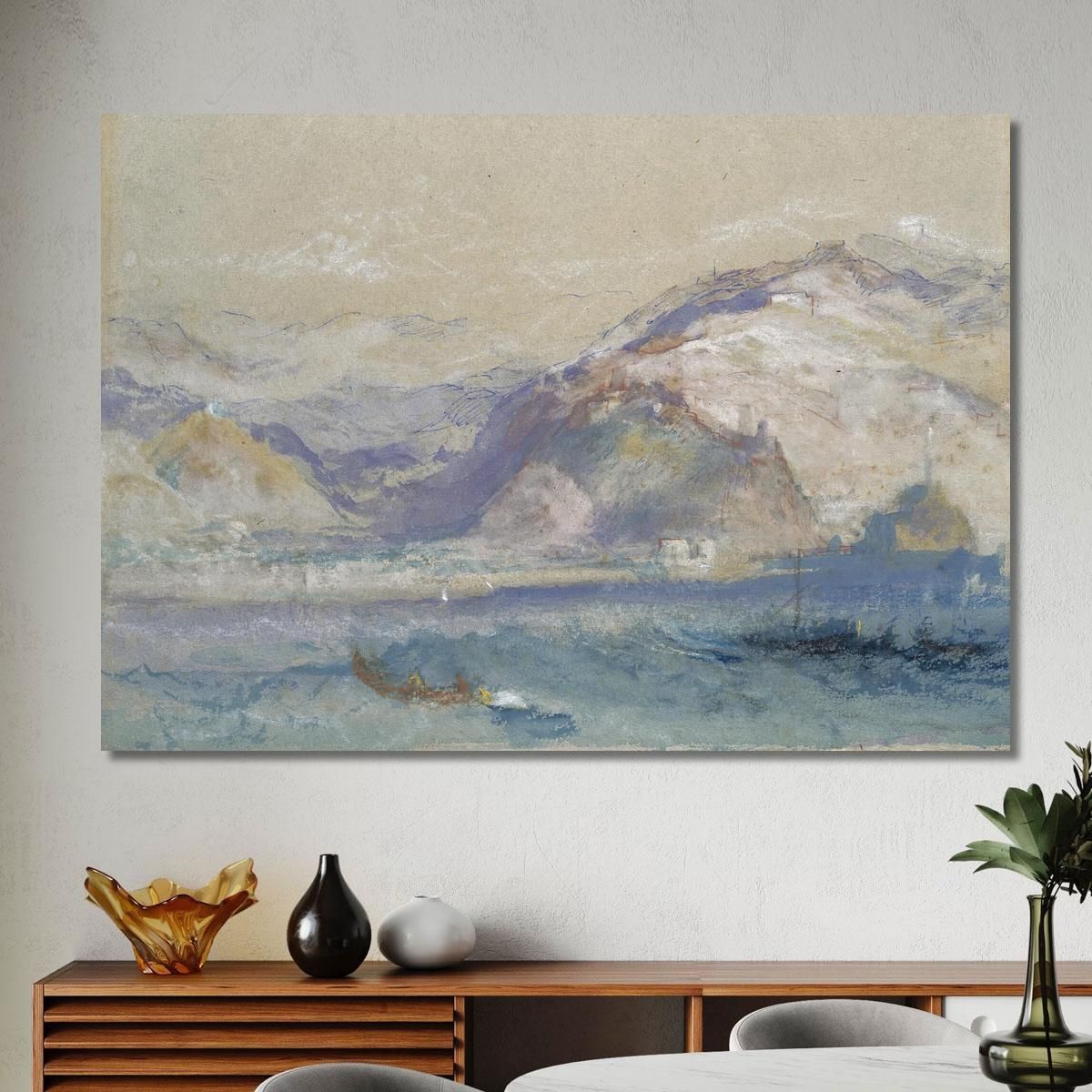 Genoa From The Sea Joseph Mallord William Turner jwt50 canvas print 