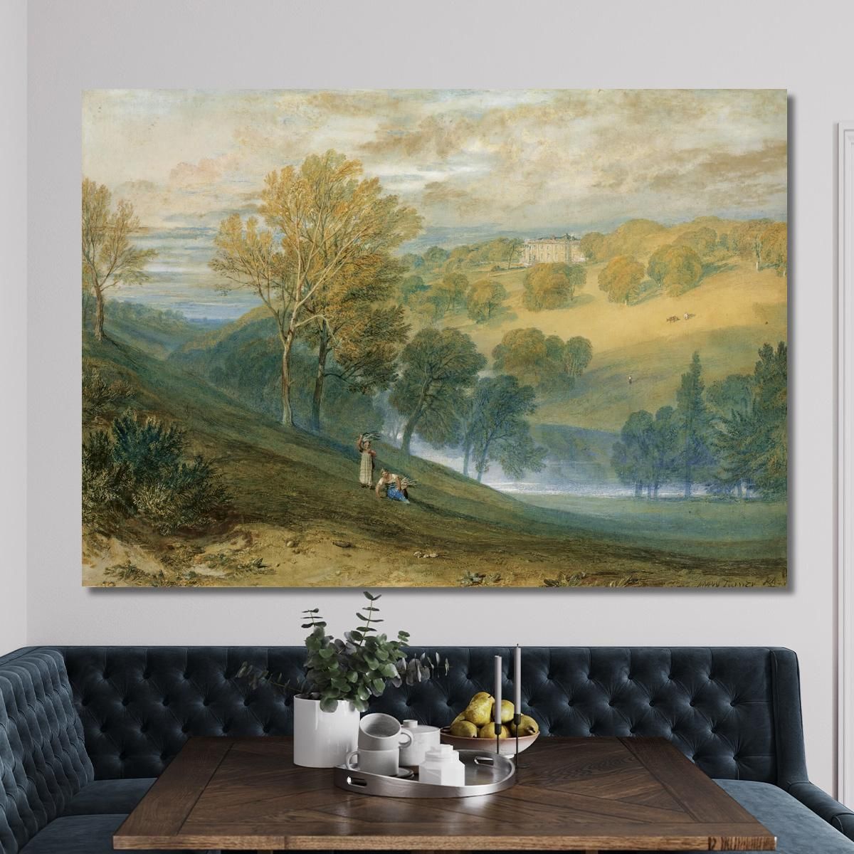 Gledhow Hall Yorkshire Joseph Mallord William Turner jwt53 canvas print 