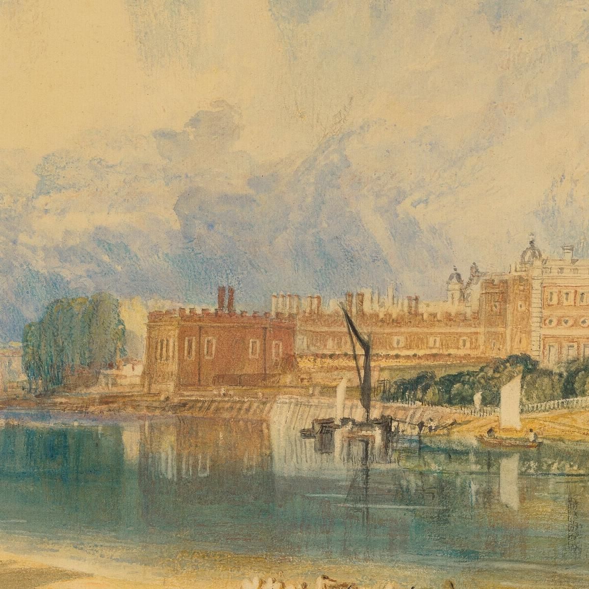 Hampton Court Palace Joseph Mallord William Turner jwt54 canvas print