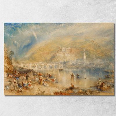 Heidelberg With A Rainbow Joseph Mallord William Turner jwt56 canvas print 