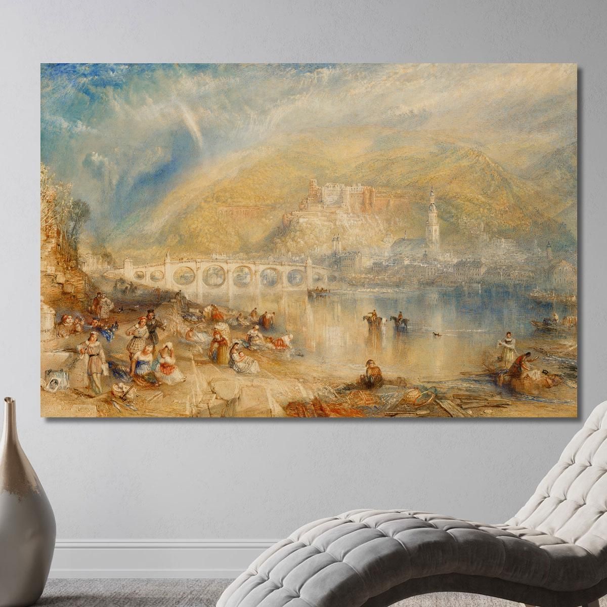 Heidelberg With A Rainbow Joseph Mallord William Turner jwt56 canvas print 
