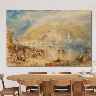 Heidelberg With A Rainbow Joseph Mallord William Turner jwt56 canvas print 