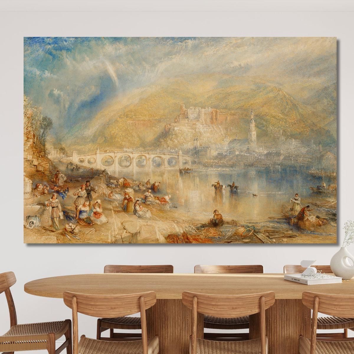 Heidelberg With A Rainbow Joseph Mallord William Turner jwt56 canvas print 