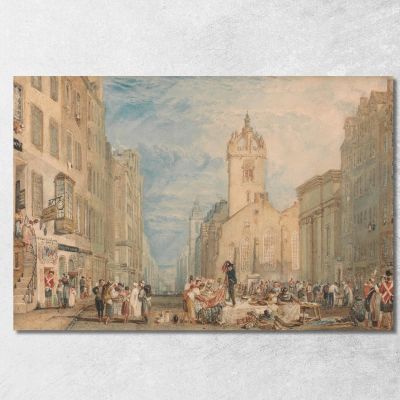 High Street Edinburgh Joseph Mallord William Turner jwt57 canvas print 