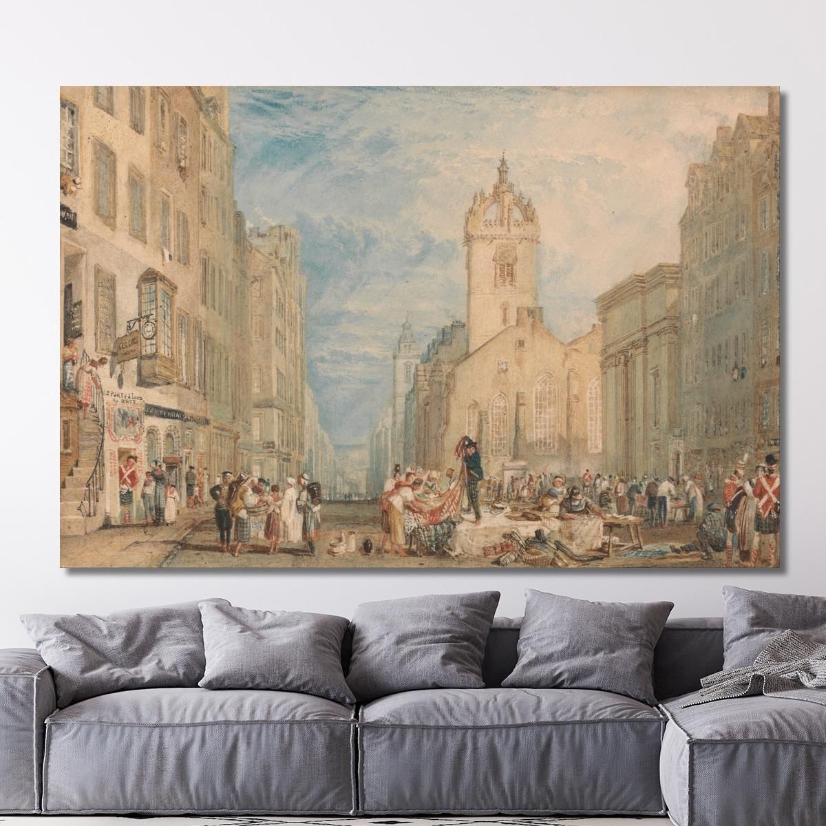 High Street Edinburgh Joseph Mallord William Turner jwt57 canvas print 