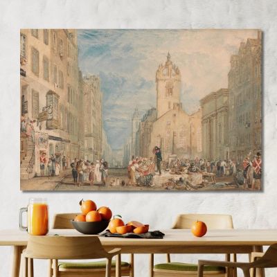 High Street Edinburgh Joseph Mallord William Turner jwt57 canvas print 