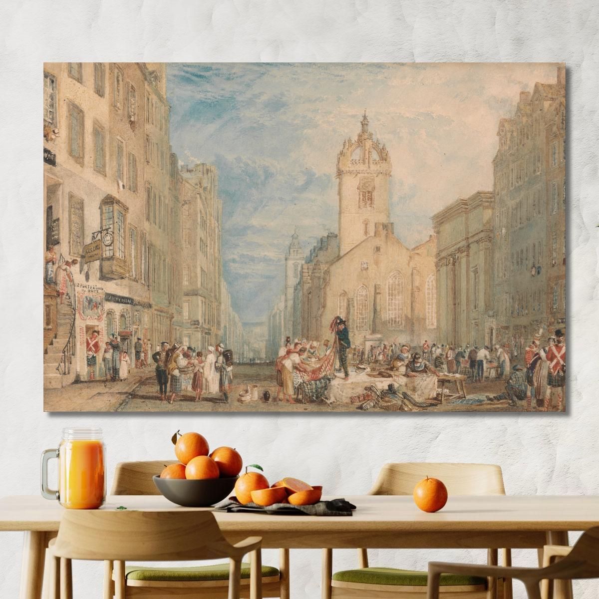 High Street Edinburgh Joseph Mallord William Turner jwt57 canvas print 
