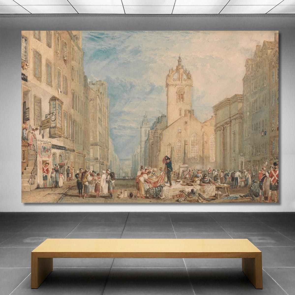 High Street Edinburgh Joseph Mallord William Turner jwt57 canvas print 