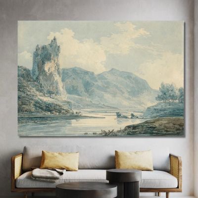 Ilam Rock Dovedale Derbyshire Joseph Mallord William Turner jwt58 canvas print 