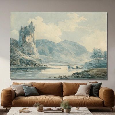 Ilam Rock Dovedale Derbyshire Joseph Mallord William Turner jwt58 canvas print 