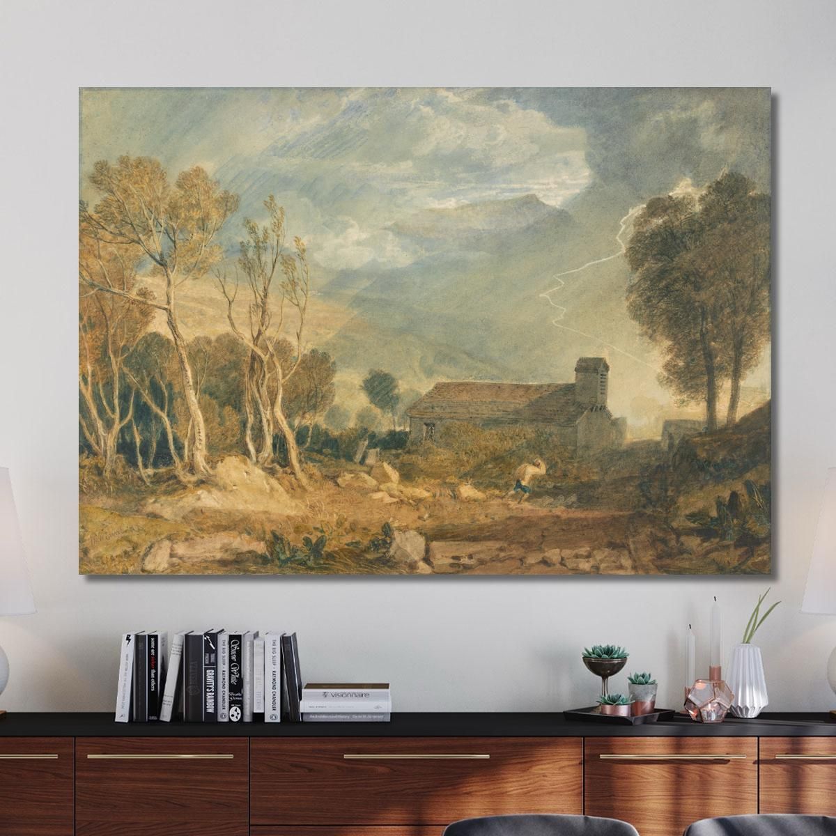 Ingleborough From Chapel-Le-Dale Joseph Mallord William Turner jwt60 canvas print 