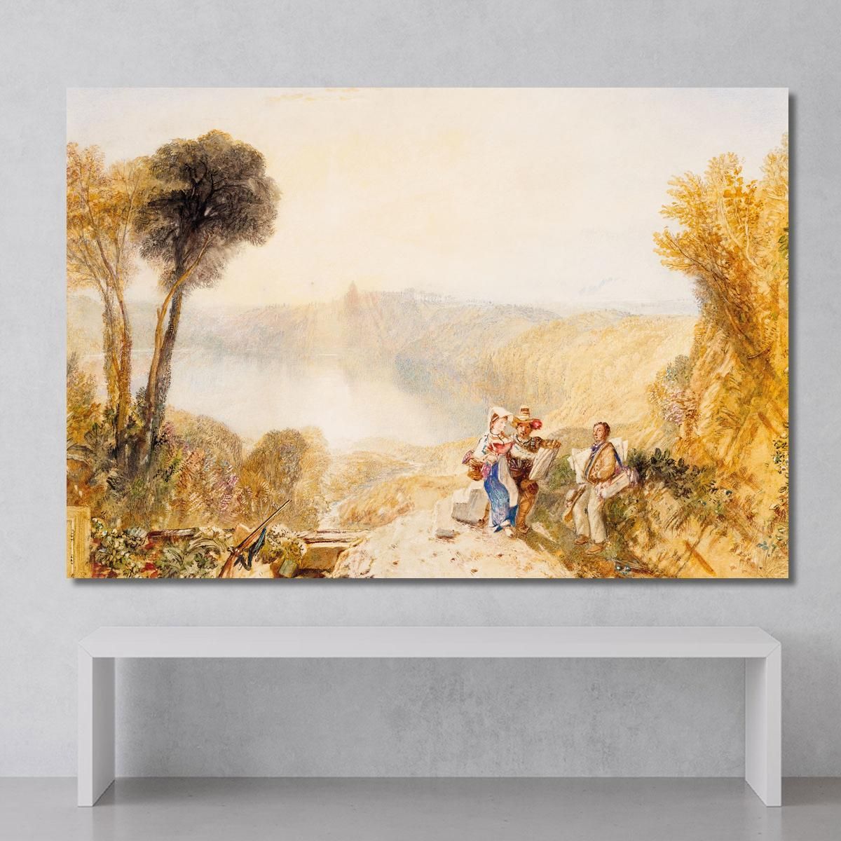 Lake Albano Italy Joseph Mallord William Turner jwt64 canvas print 