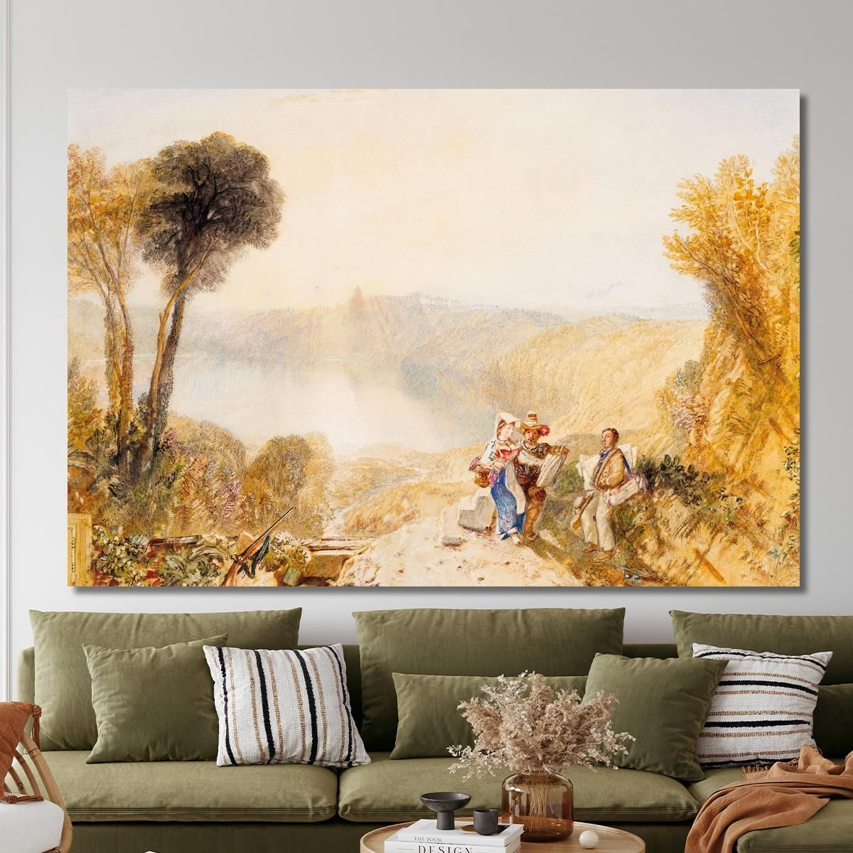 Lake Albano Italy Joseph Mallord William Turner jwt64 canvas print 
