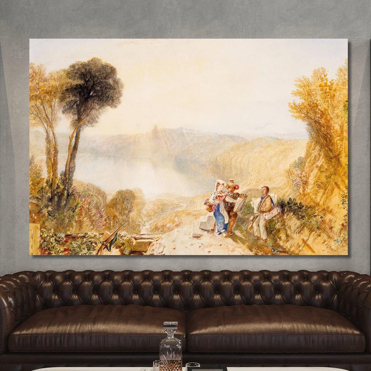 Lake Albano Italy Joseph Mallord William Turner jwt64 canvas print 