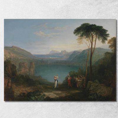 Lake Avernus_ Aeneas And The Cumaean Sybil Joseph Mallord William Turner jwt65 canvas print 