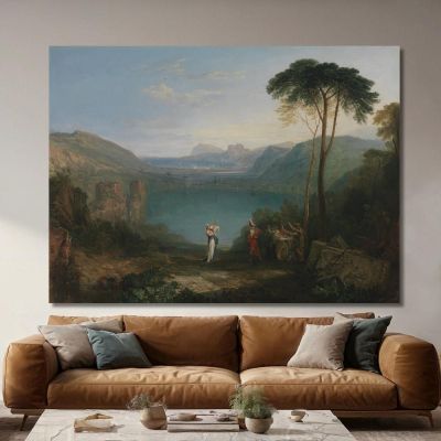 Lake Avernus_ Aeneas And The Cumaean Sybil Joseph Mallord William Turner jwt65 canvas print 
