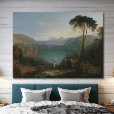 Lake Avernus_ Aeneas And The Cumaean Sybil Joseph Mallord William Turner jwt65 canvas print 