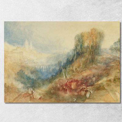 Lausanne From The West Joseph Mallord William Turner jwt67 canvas print 