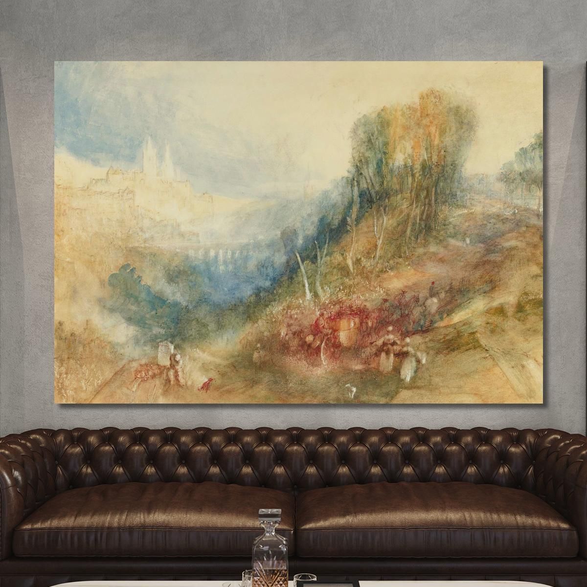 Lausanne From The West Joseph Mallord William Turner jwt67 canvas print 