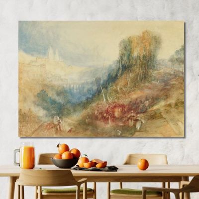 Lausanne From The West Joseph Mallord William Turner jwt67 canvas print 