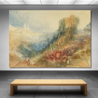 Lausanne From The West Joseph Mallord William Turner jwt67 canvas print 