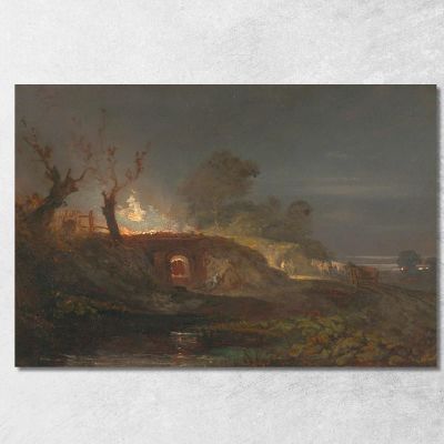Limekiln At Coalbrookdale Joseph Mallord William Turner jwt69 canvas print 