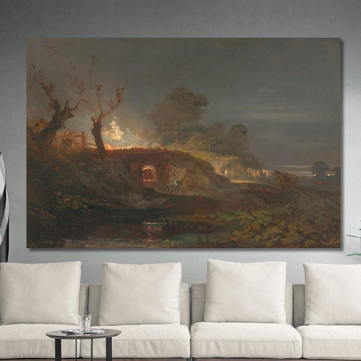 Limekiln At Coalbrookdale Joseph Mallord William Turner jwt69 canvas print 