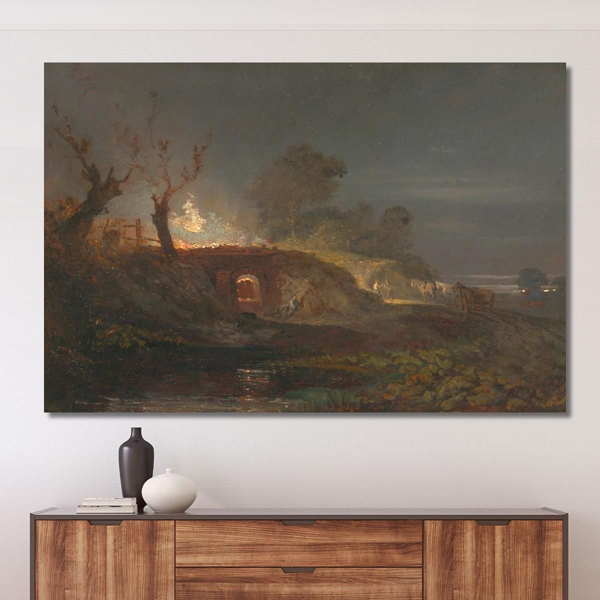 Limekiln At Coalbrookdale Joseph Mallord William Turner jwt69 canvas print 