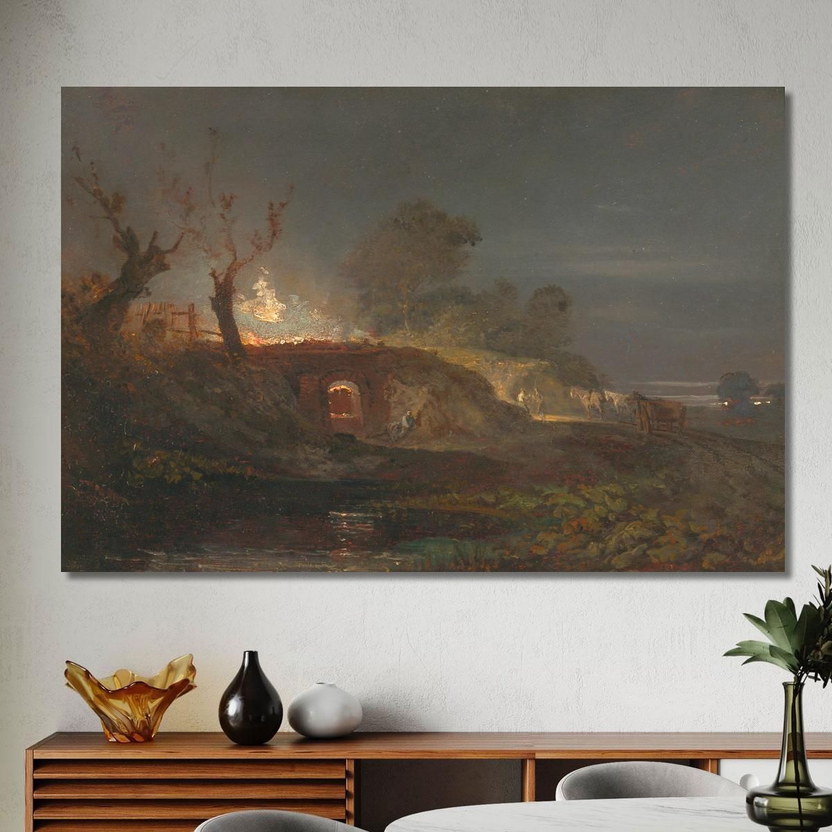 Limekiln At Coalbrookdale Joseph Mallord William Turner jwt69 canvas print 