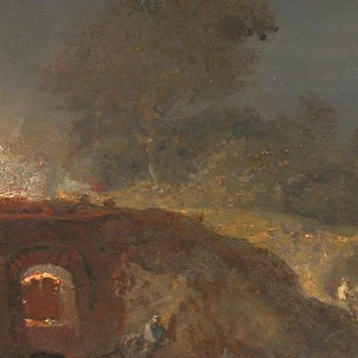 Limekiln At Coalbrookdale Joseph Mallord William Turner jwt69 canvas print