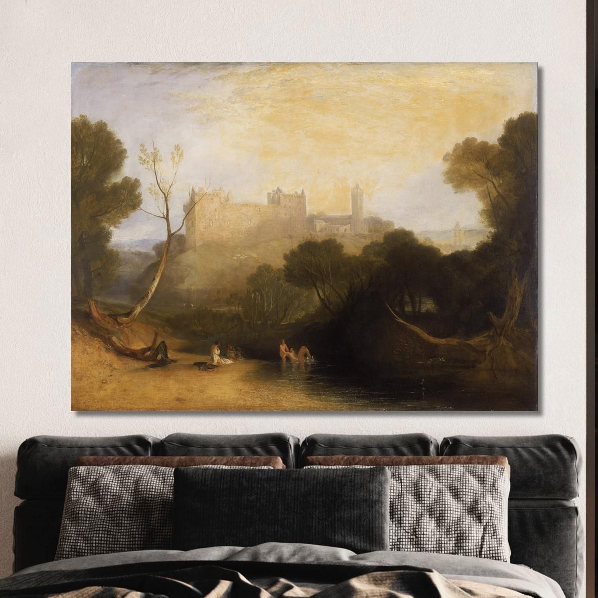 Linlithgow Palace Joseph Mallord William Turner jwt71 canvas print 