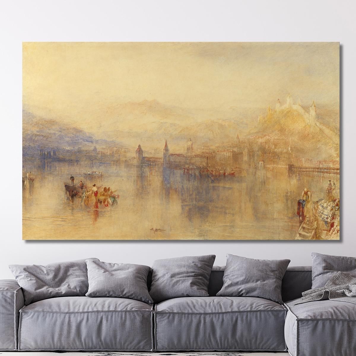 Lucerne From The Lake Joseph Mallord William Turner jwt73 canvas print 