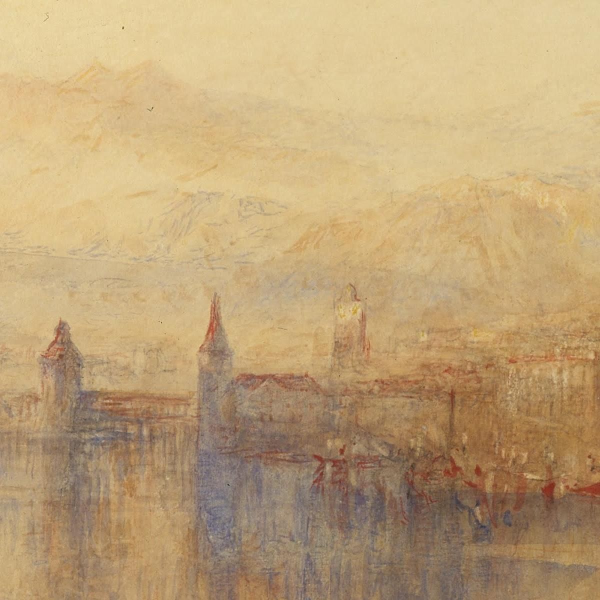 Lucerne From The Lake Joseph Mallord William Turner jwt73 canvas print