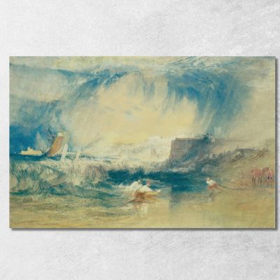 Lyme Regis Dorsetshire England Joseph Mallord William Turner jwt77 canvas print 