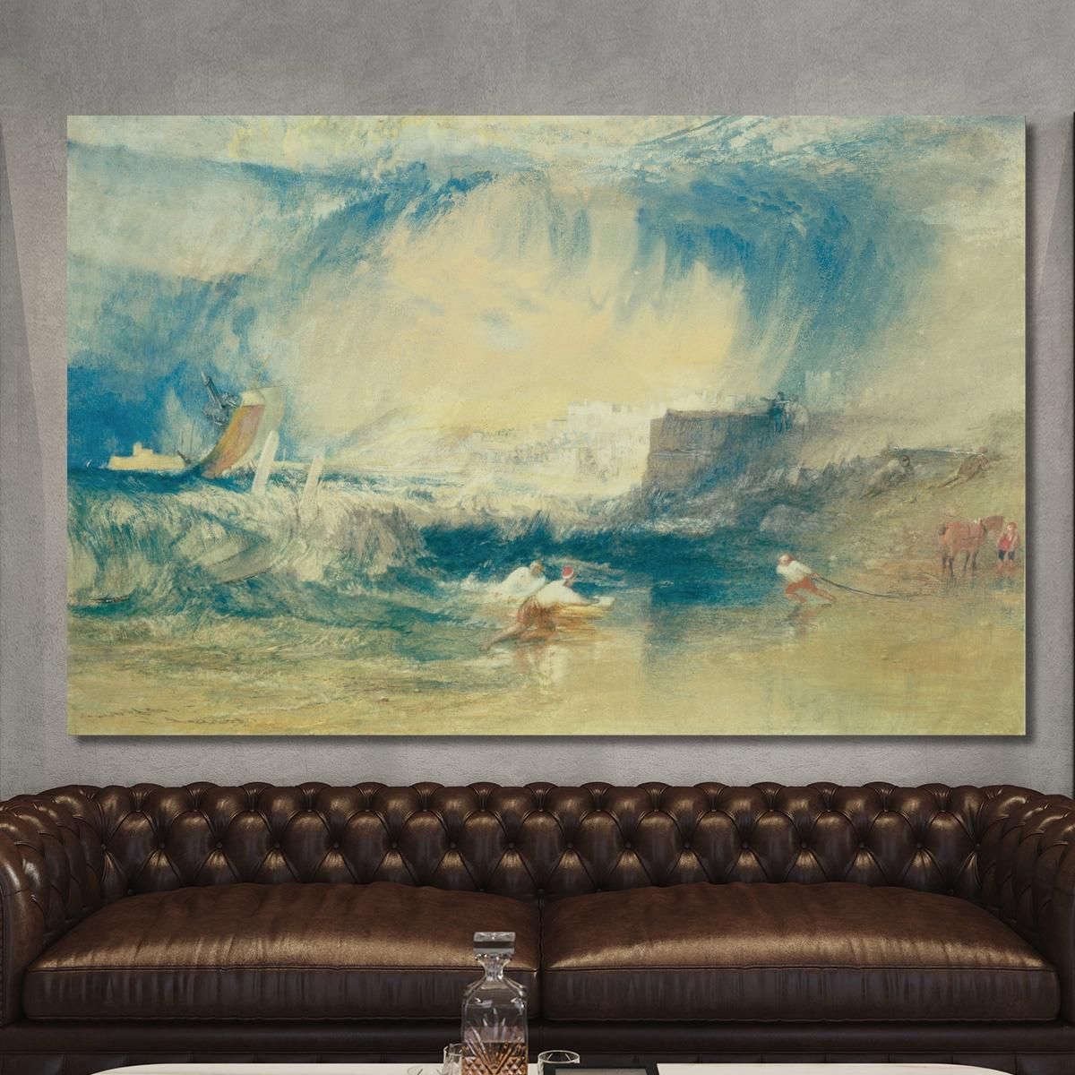 Lyme Regis Dorsetshire England Joseph Mallord William Turner jwt77 canvas print 