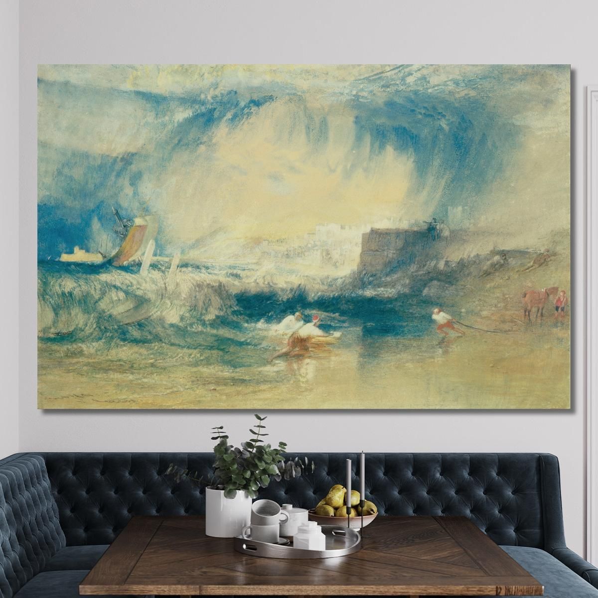 Lyme Regis Dorsetshire England Joseph Mallord William Turner jwt77 canvas print 