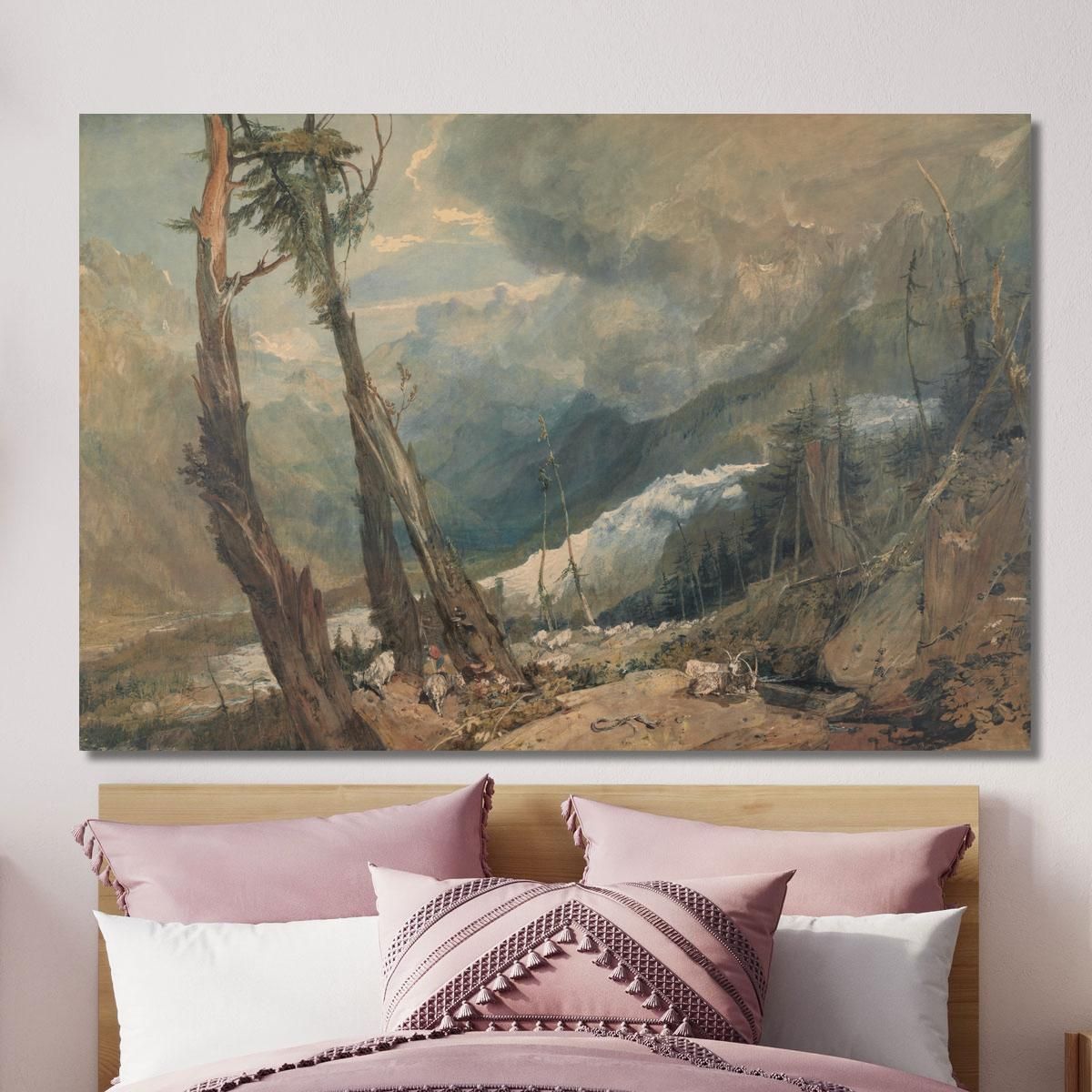 Mer De Glace In The Valley Of Chamouni Switzerland Joseph Mallord William Turner jwt79 canvas print 