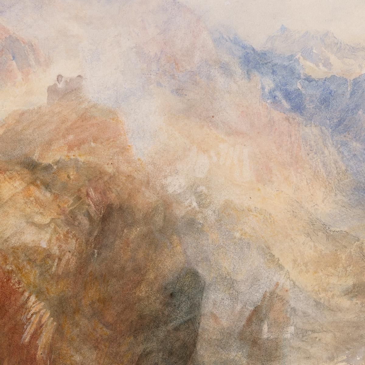 Montjovet From Below St Vincent Looking Down The Val D'Aosta Towards Berriaz Joseph Mallord William Turner jwt81 canvas print