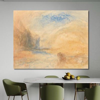 Mountain Landscape With Lake Joseph Mallord William Turner jwt83 canvas print 