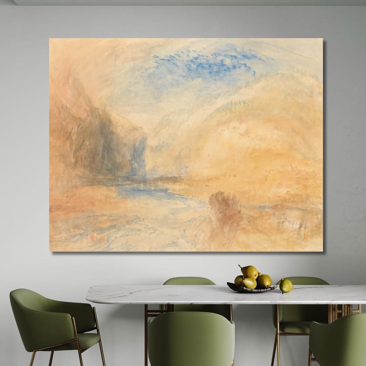 Mountain Landscape With Lake Joseph Mallord William Turner jwt83 canvas print 