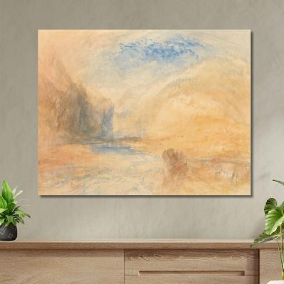 Mountain Landscape With Lake Joseph Mallord William Turner jwt83 canvas print 