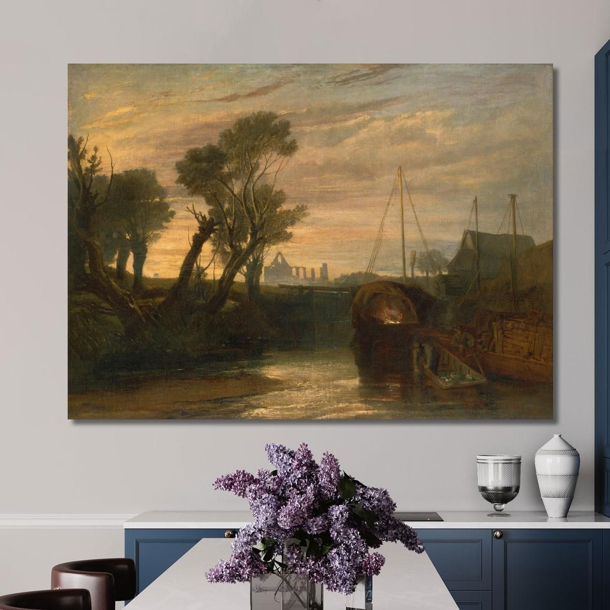 Newark Abbey Joseph Mallord William Turner jwt85 canvas print 