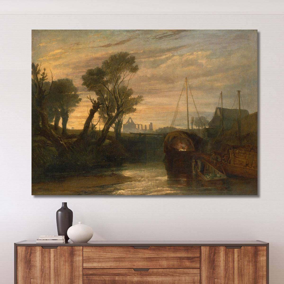 Newark Abbey Joseph Mallord William Turner jwt85 canvas print 